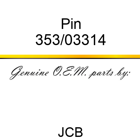 Pin 353/03314