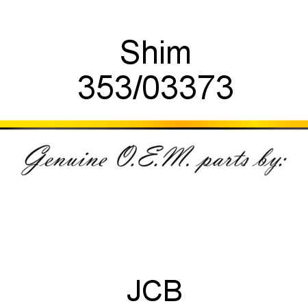 Shim 353/03373