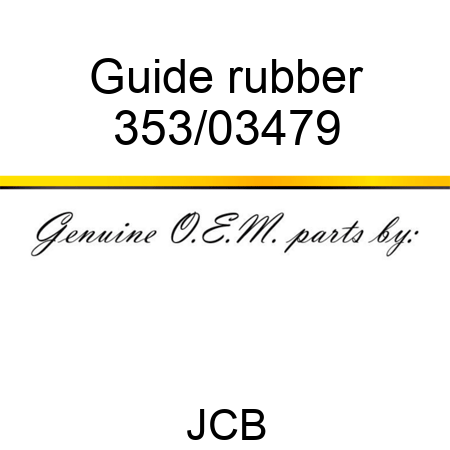 Guide rubber 353/03479