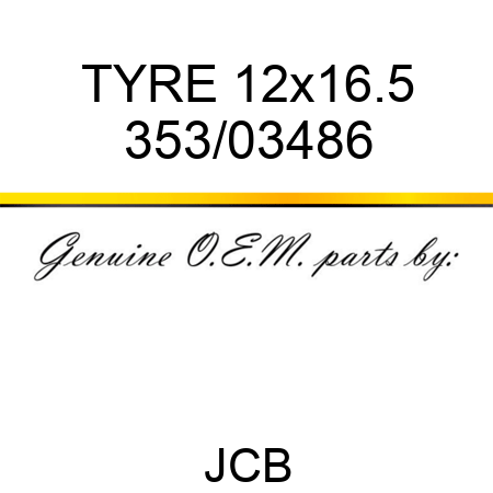 TYRE 12x16.5 353/03486