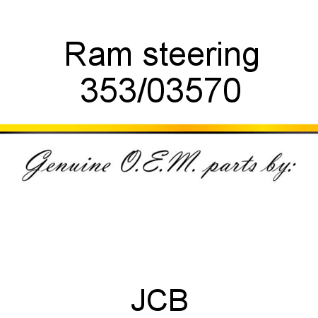 Ram, steering 353/03570