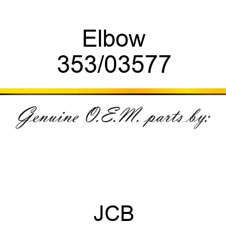 Elbow 353/03577