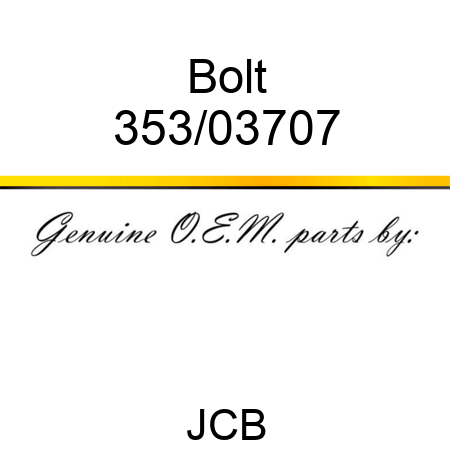 Bolt 353/03707