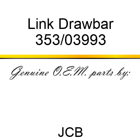 Link Drawbar 353/03993