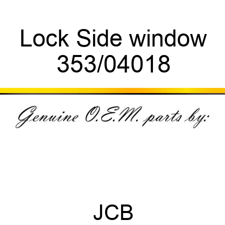 Lock Side window 353/04018