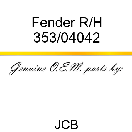 Fender R/H 353/04042