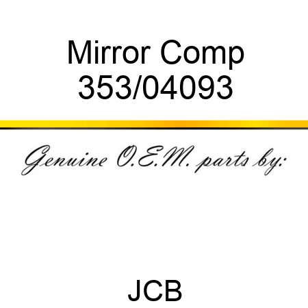 Mirror, Comp 353/04093
