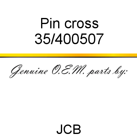 Pin, cross 35/400507