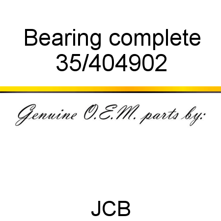 Bearing, complete 35/404902