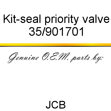 Kit-seal, priority valve 35/901701