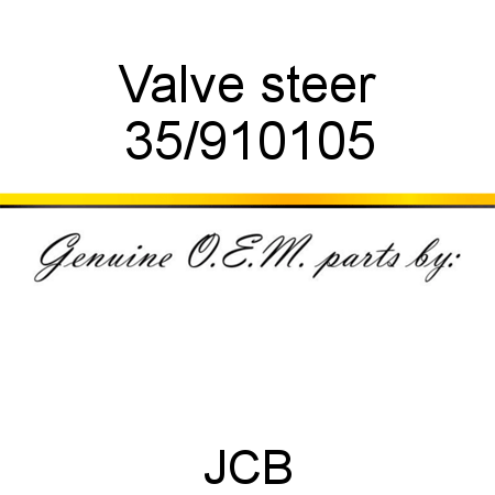 Valve, steer 35/910105