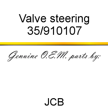Valve, steering 35/910107