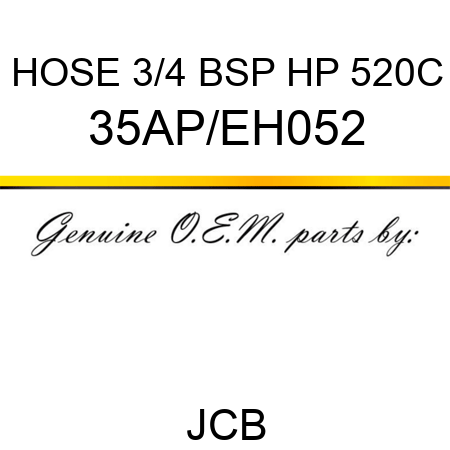 HOSE 3/4 BSP HP 520C 35AP/EH052