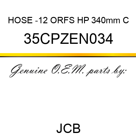 HOSE -12 ORFS HP 340mm C 35CPZEN034