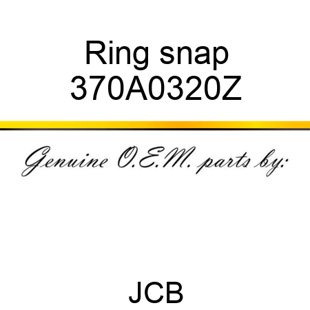 Ring snap 370A0320Z