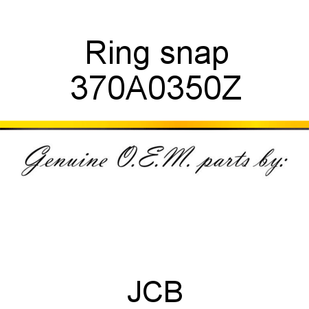 Ring, snap 370A0350Z