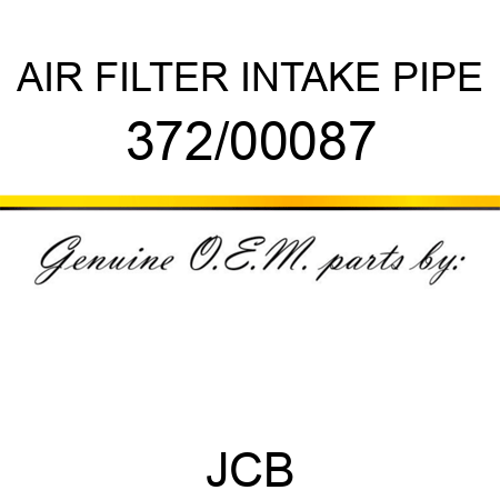 AIR FILTER INTAKE PIPE 372/00087
