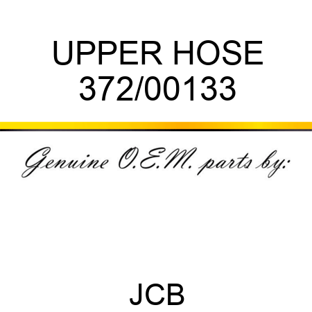 UPPER HOSE 372/00133