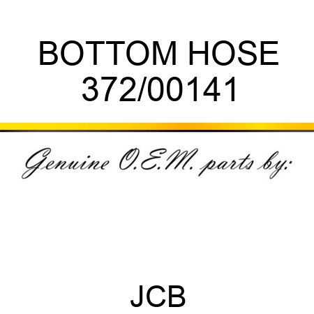 BOTTOM HOSE 372/00141