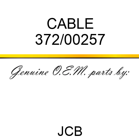 CABLE 372/00257