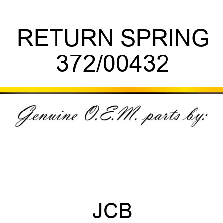 RETURN SPRING 372/00432
