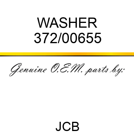 WASHER 372/00655
