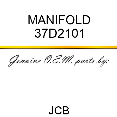 MANIFOLD 37D2101