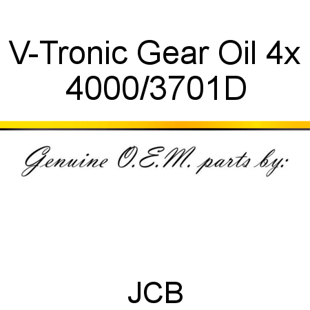 V-Tronic Gear Oil 4x 4000/3701D