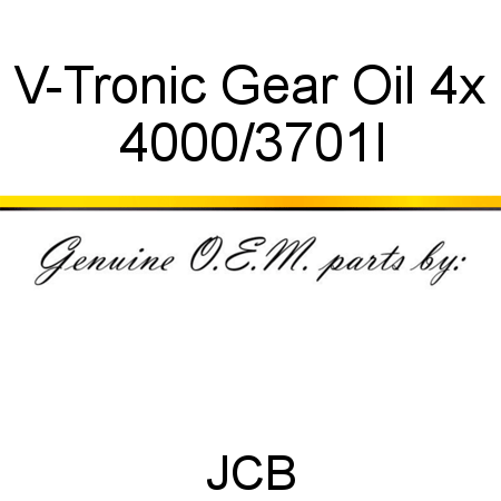 V-Tronic Gear Oil 4x 4000/3701I