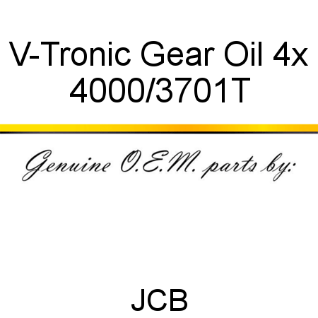 V-Tronic Gear Oil 4x 4000/3701T