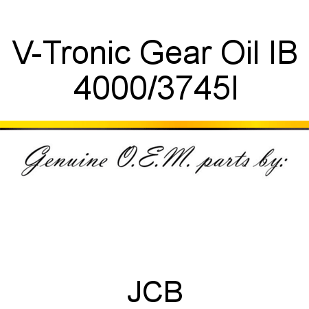 V-Tronic Gear Oil IB 4000/3745I