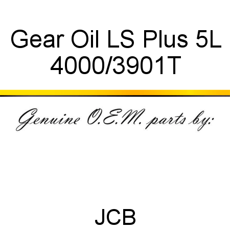Gear Oil LS Plus 5L 4000/3901T