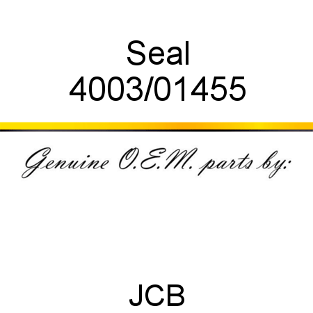 Seal 4003/01455