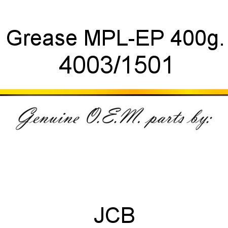 Grease, MPL-EP, 400g. 4003/1501