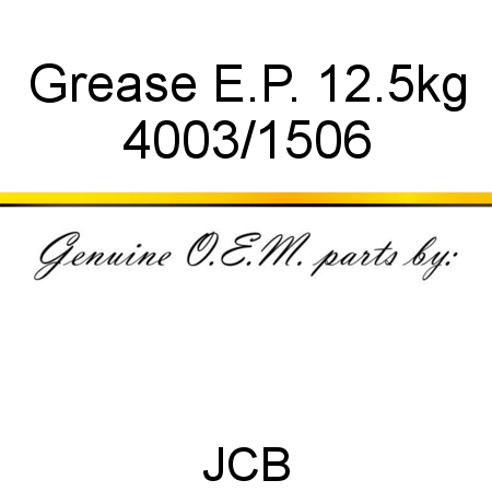 Grease, E.P. 12.5kg 4003/1506