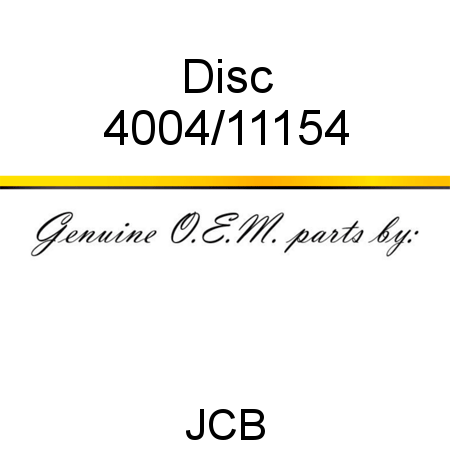 Disc 4004/11154