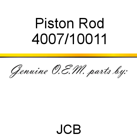 Piston Rod 4007/10011