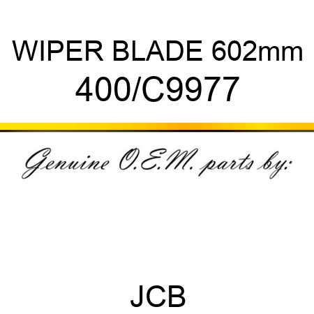 WIPER BLADE 602mm 400/C9977