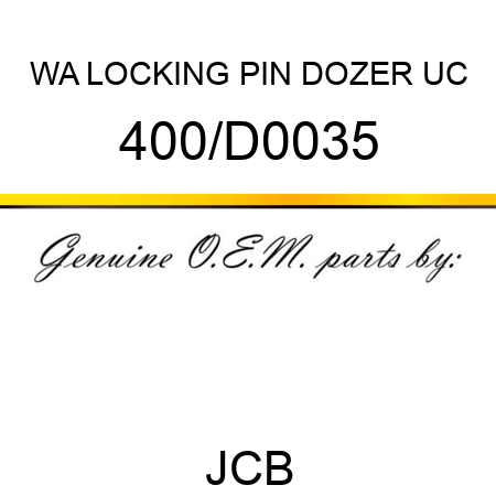 WA LOCKING PIN DOZER UC 400/D0035