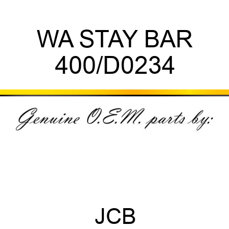 WA STAY BAR 400/D0234