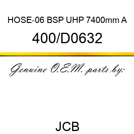 HOSE-06 BSP UHP 7400mm A 400/D0632