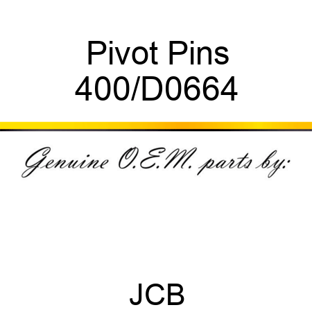 Pivot Pins 400/D0664