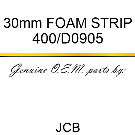30mm FOAM STRIP 400/D0905