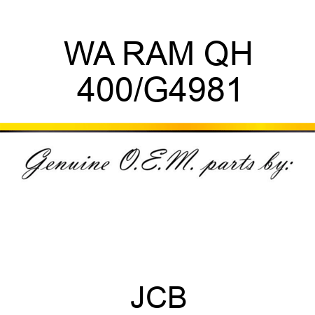 WA RAM QH 400/G4981