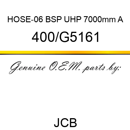 HOSE-06 BSP UHP 7000mm A 400/G5161