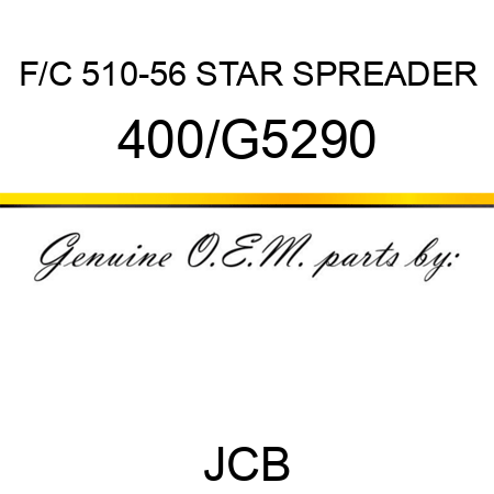 F/C 510-56 STAR SPREADER 400/G5290