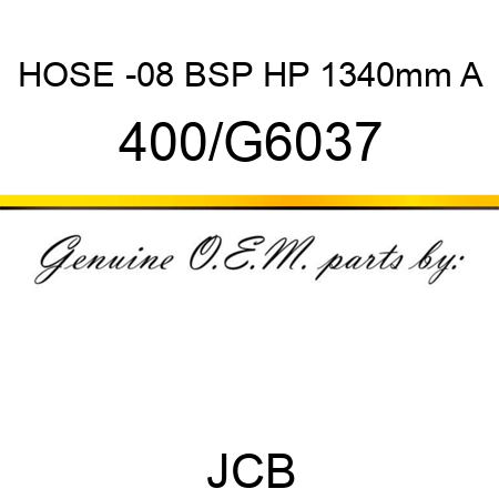HOSE -08 BSP HP 1340mm A 400/G6037