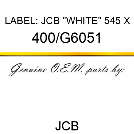 LABEL: JCB 