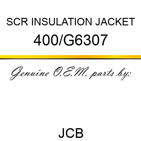 SCR INSULATION JACKET 400/G6307