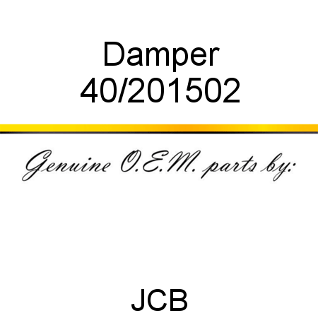 Damper 40/201502